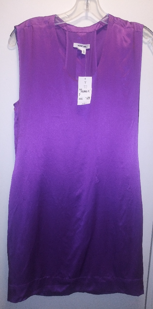 Helmut Lang- Purple summer Silk Dress- size P/TP